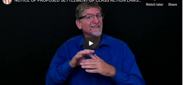 Notice of Settlement of Class Action Relating to Captioning of Harvard’s Public Web Content Harvard Captioning